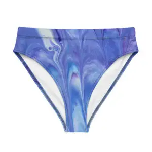 Recycled high-waisted bikini bottom